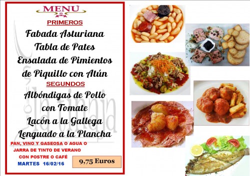 menu del  16 del 2