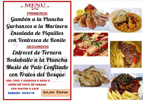 menu del  5 del 3